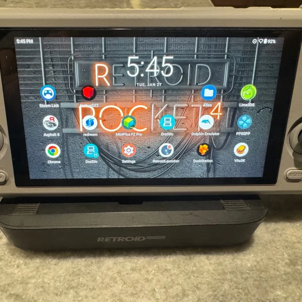Pocket Handheld Gaming Console - Gray and Purple